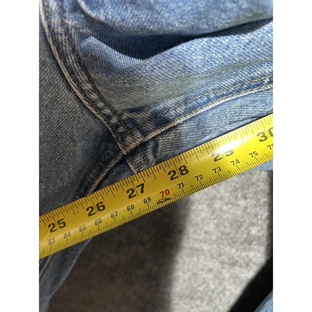 Carhartt Jeans Mens 40x30 Blue Relaxed Fit B17 DST Tapered Denim Pants - Picture 4 of 7